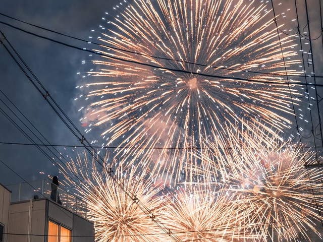 ３年ぶりのなにわ淀川花火大会 ※KDさん提供 (一部加工)