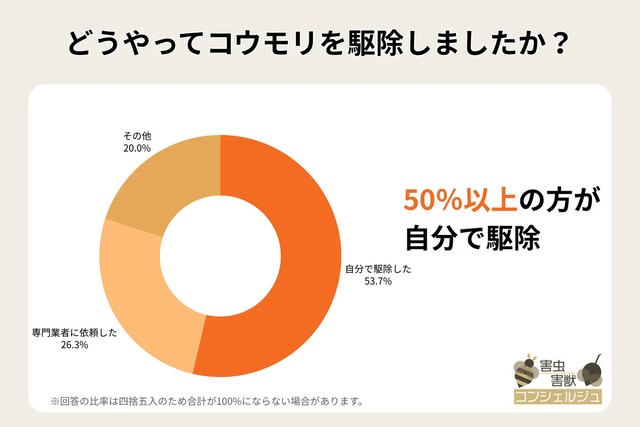 どうやってコウモリを駆除しましたか？（提供画像）