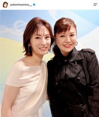 「NHK夏の音楽祭うたであえたら2026」に出演した南野陽子さん（右）と司会を務めた北川景子さん（南野陽子さんの公式インスタグラムから）