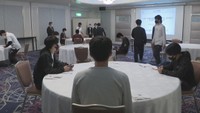 研修に参加したのは岡山大学男子バスケットボール部の20人