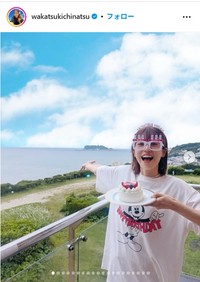 若槻千夏のインスタグラム@wakatsukichinatsuより