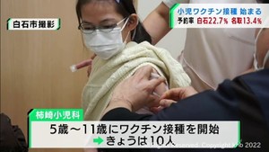 宮城・白石市で子どもへのワクチン接種を開始　予約済みは２２.８％