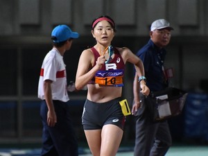 世界陸上代表の立命館大・柳井綾音は悔しい2位　「初心を取り戻すため」の全力疾走