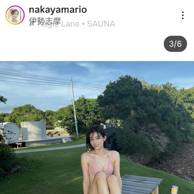 中山莉緒(@nakayamario)さんのインスタグラムより