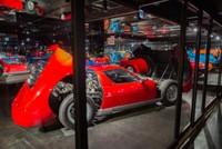 ランボルギーニ　ミウラP400　エンジンが見える状態で展示されているのは珍しい