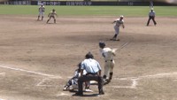 勝ち越しのタイムリーを打った高松工芸／木村選手