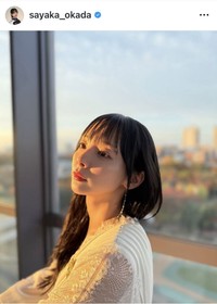岡田紗佳のインスタグラム＠sayaka_okadaより