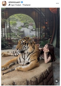 清水あいりインスタグラム＠shimizuairiより