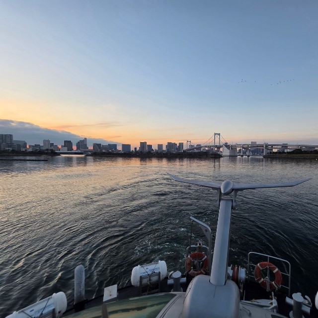船からの風景（けびんさん提供）