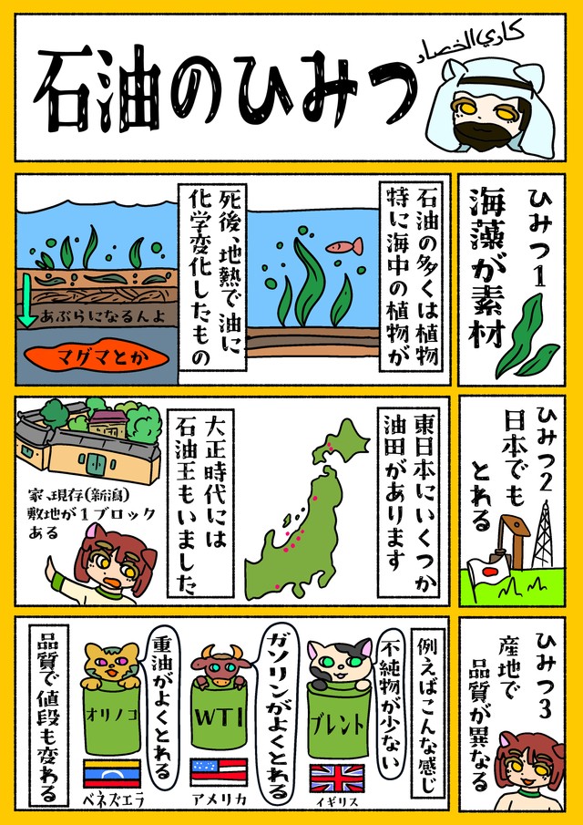 石油のひみつ　1／2P（ほのめさん提供）