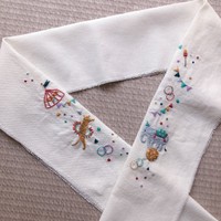 刺繍の半襟（miuさん提供）