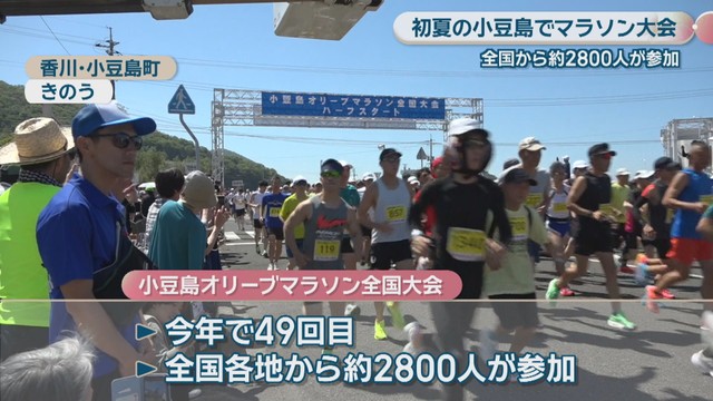 小豆島オリーブマラソン全国大会　香川・小豆島町　17日