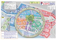 つじさんの万博パビリオン巡りを主目的とした地図　※画質を落としています（提供：つじさん）