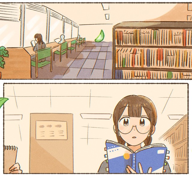 付箋をたくさん付けた教科書で勉強中（前川わかばさん提供）