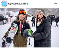 フジテレビアナウンサーの公式インスタグラム＠fujitv_announcerより
