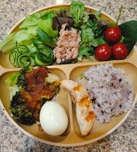 タンパク質・食物繊維・ビタミンを摂れる献立を意識