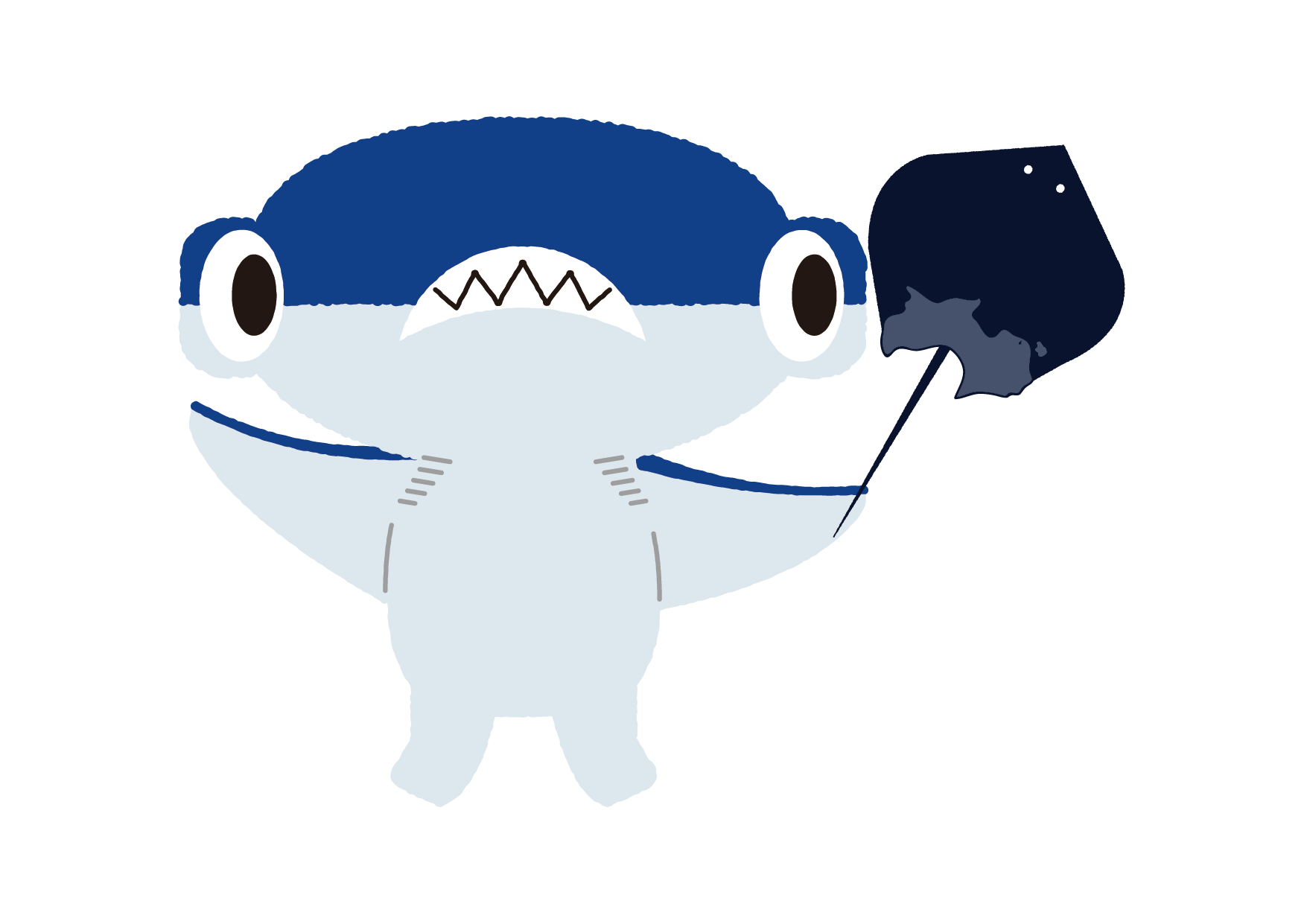 迷子でもポジティブ ご当地キャラの新星 四国水族館の しゅこくん は学びの要素満載のシュモクザメ ほ とせなnews