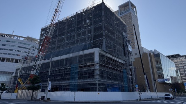 ホテルの建設現場　高松市サンポート