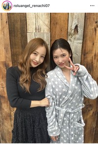 松山玲菜インスタグラム＠roluangel_renachi07より