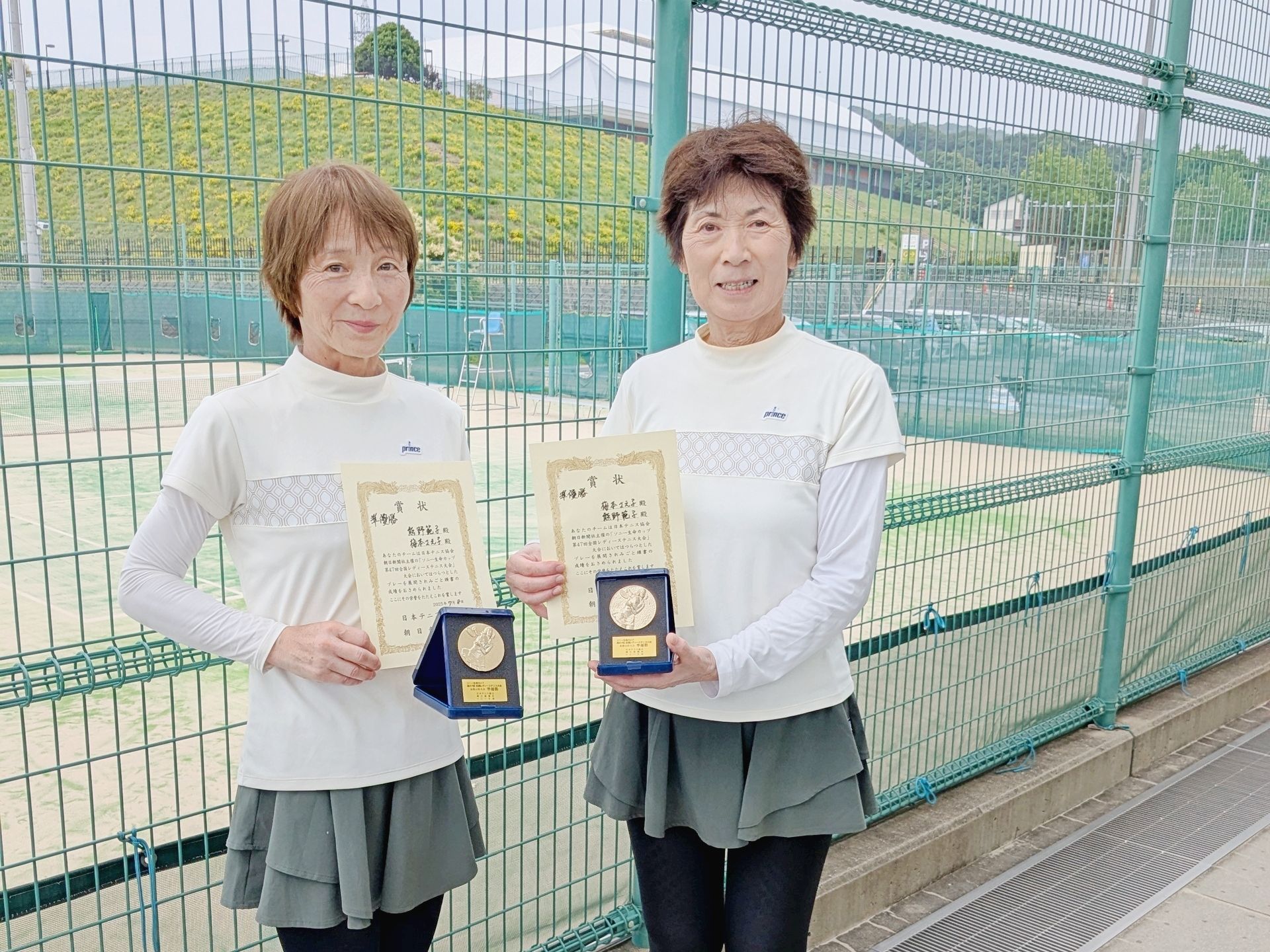 和歌山県No.2ペアの梅本さえ子さん（右）と熊野範子さん