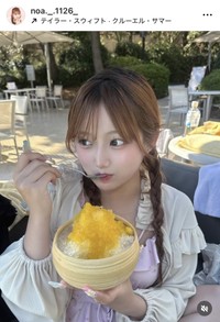 希空のインスタグラム（@noa._.1126_）より＝25年7月23日投稿