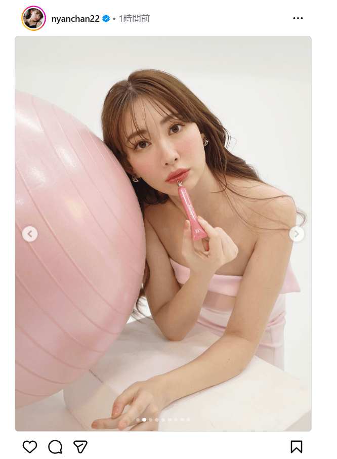 小嶋陽菜のインスタグラム（＠nyanchan22）より