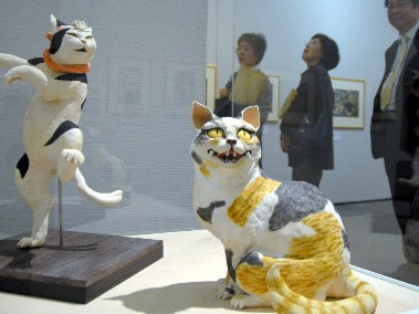 ネコと人の２００年、時代によって変わる描き方　２００点展示