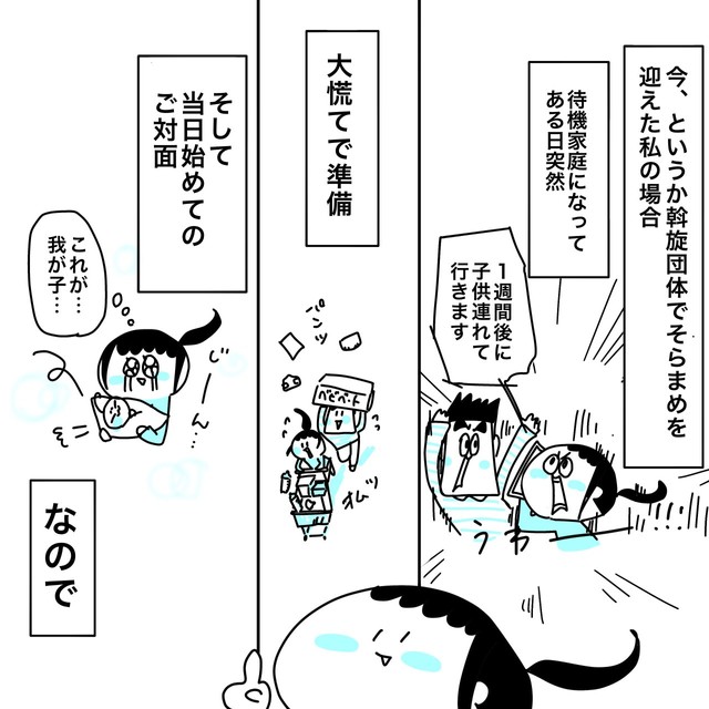 【漫画】『20年前に養子を迎えたツバメさんの話』3　あきママさんの提供