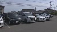 中西うどんの駐車場　香川・高松市