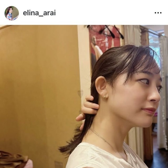 新井恵理那アナウンサーのインスタグラム＠elina_araiより