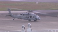 高松空港に着陸したアメリカ海軍所属のヘリコプター　16日