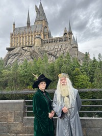 マグコナガル先生とダンブルドアの2ショットも。