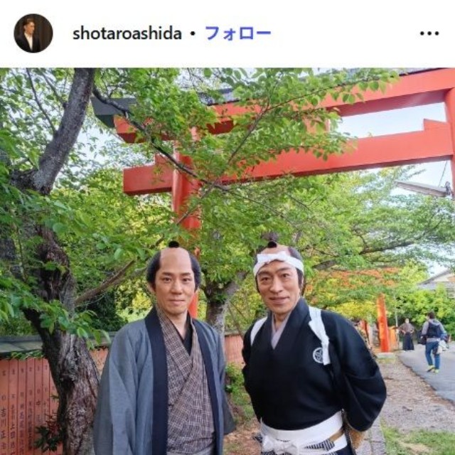 芦田昌太郎のインスタグラム@shotaroashidaより　「大岡越前」加藤頼と