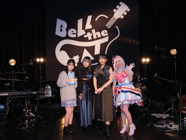 「Ｂｅｌｌ　ｔｈｅ　ＣＡＴ　２０２１」に出演した（左から）上田桃夏、ＫＩＨＯＷ、草野華余子、えなこ