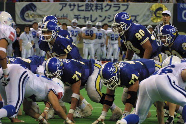2002.01.03　関学ーアサヒ飲料　東京ドーム（山岡丈士さん撮影）