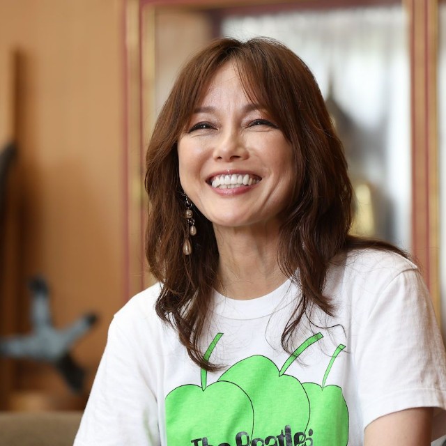 東本願寺を訪れた相川七瀬さん（７月、京都市下京区・東本願寺）