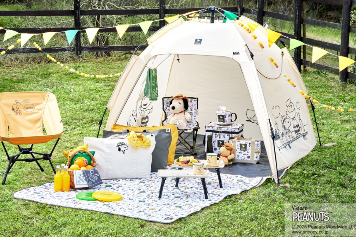 スヌーピーと楽しむアウトドア！ 【ロゴス】「CAMP with SNOOPY
