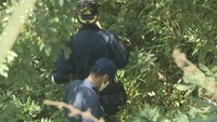 遺体が見つかった山林（香川・綾川町　2021年7月）