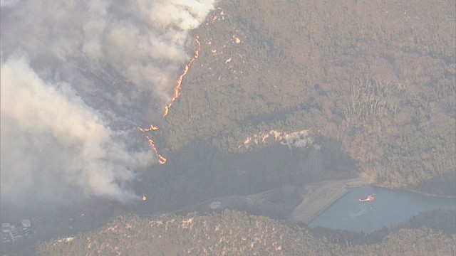 山火事の様子　3月