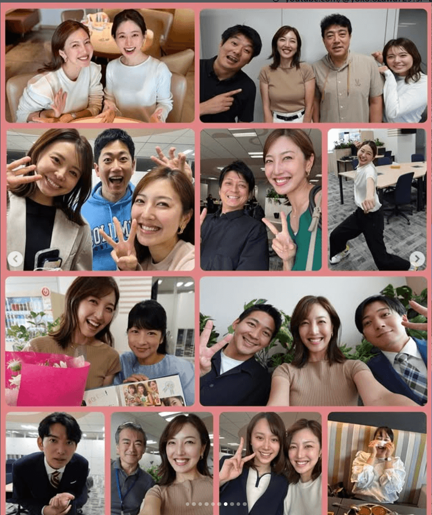 小澤陽子アナウンサーのインスタグラム（＠yoko.ozawa729）より