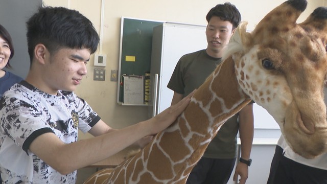 盲学校に「さわれる動物園」が開園　障害者支援などに取り組む男性がリアルな模型を寄贈　岡山市