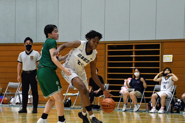 【女子決勝】日本航空―富士学苑（全国高校総体バスケ山梨県大会）