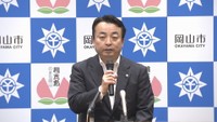 中原健一さん(53)  岡山市副市長の退任会見 岡山市役所 7月