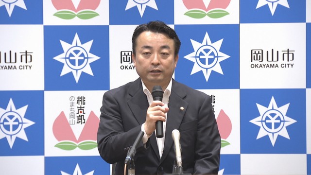 中原健一さん(53)  岡山市副市長の退任会見 岡山市役所 7月