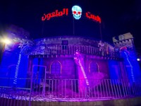 スタッフに入場を制止されたエジプトのお化け屋敷／ジェットコースター男さん（@jetcoasterotoko）提供