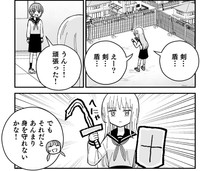 剣と盾はうまく具現化できなかった模様…　(C)古城まな