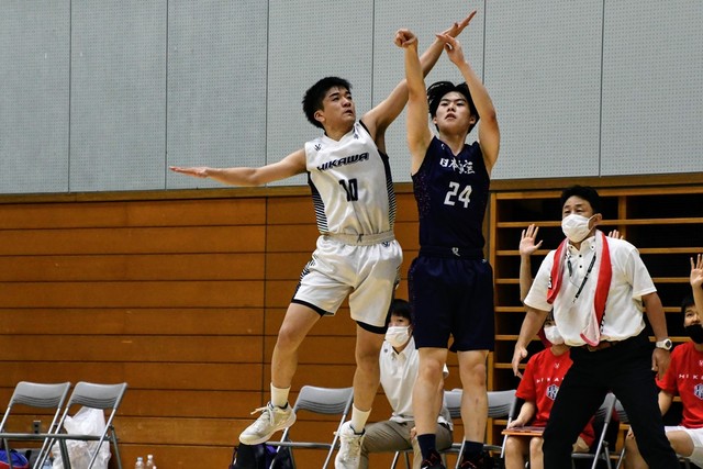 【男子決勝】日川―日本航空（全国高校総体バスケ山梨県大会2022）