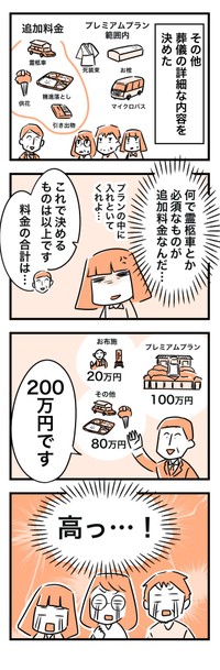 「ドタバタで葬儀場を決めて超お金がかかった話」⑪ ※カゲワサビさん提供