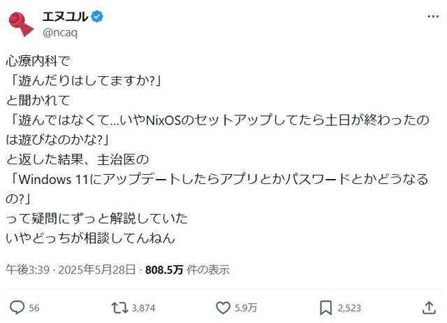 エヌユルさんの投稿 ※エヌユルさんのXより抜粋