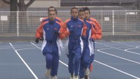 全国高校駅伝の連覇目指す倉敷高校が練習公開